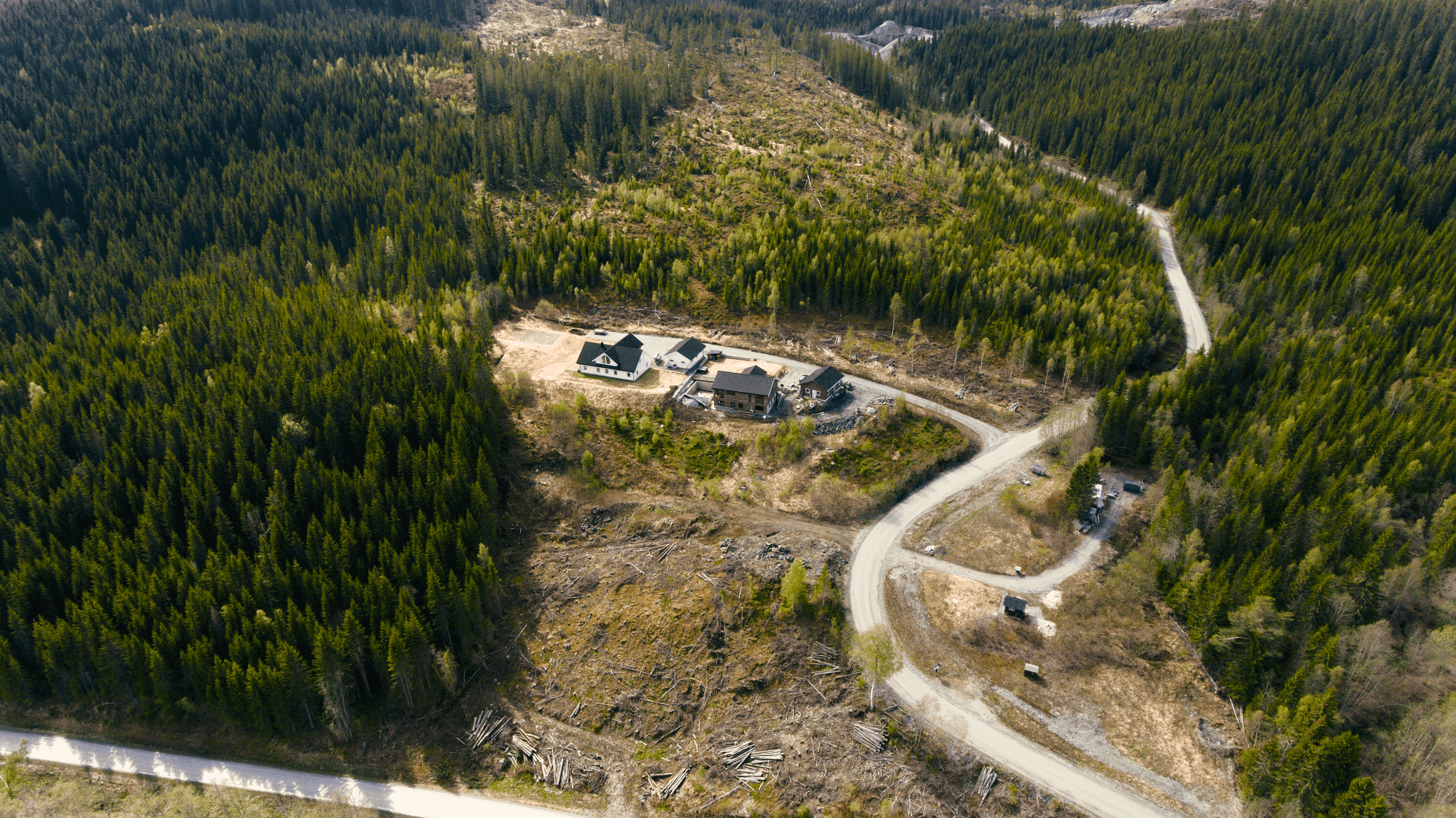 Hegglia Boligfelt Dronebilde